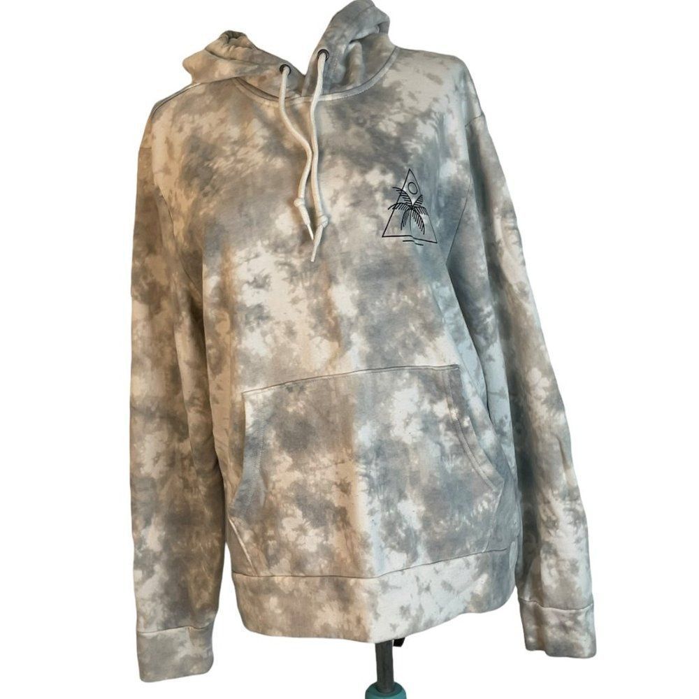 Tie-Dyed Pullover Hoodie for Men Size Medium